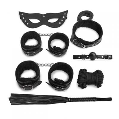 Leather SM Bondage Toys Set